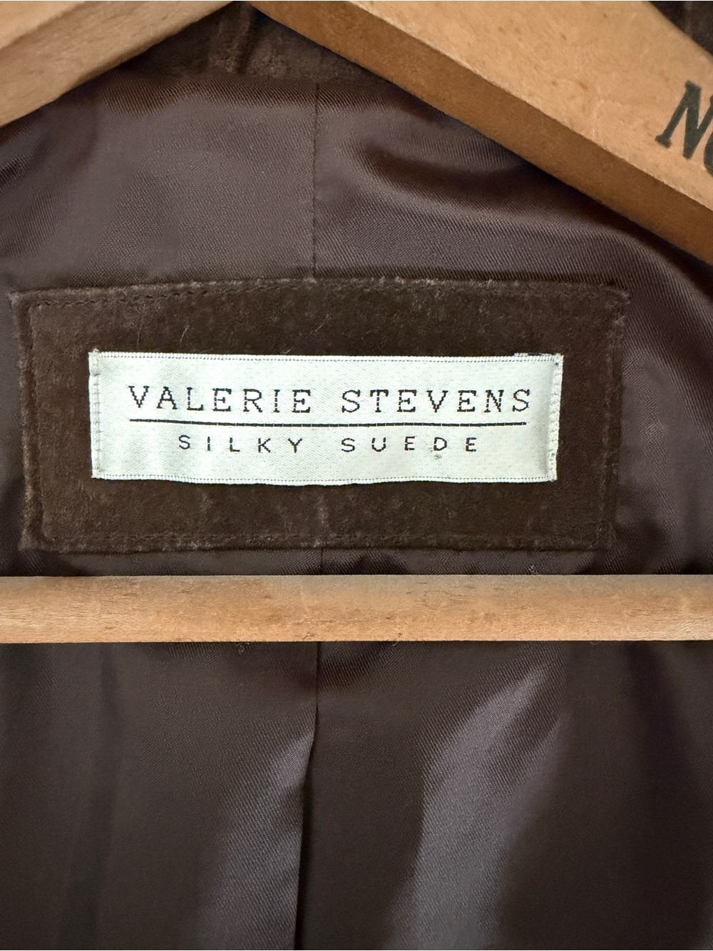 Valerie Stevens Silky Suede Brown Leather Jacket Women’s Medium - Picture 6 of 7